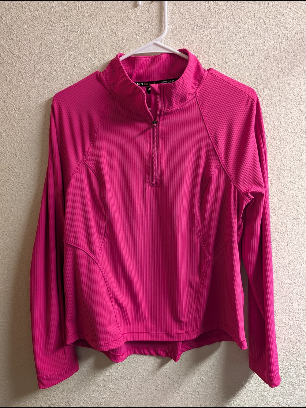 Spyder Women's Hot Pink Half-Zip Pullover